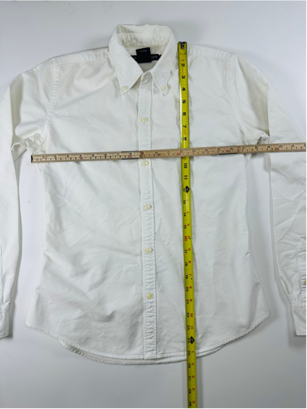 VTG Ralph Lauren Vintage Women’s White Oxford Button Down Shirt Made Hong Kong - Picture 4 of 15